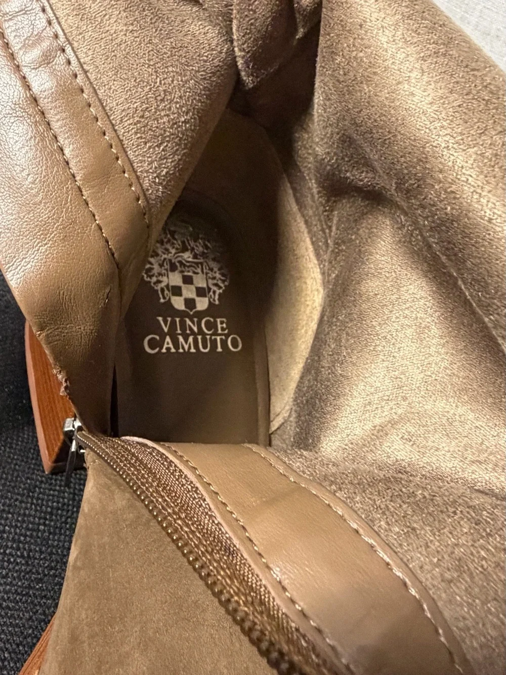 Vince Camuto Tall Suede Boots in Brown